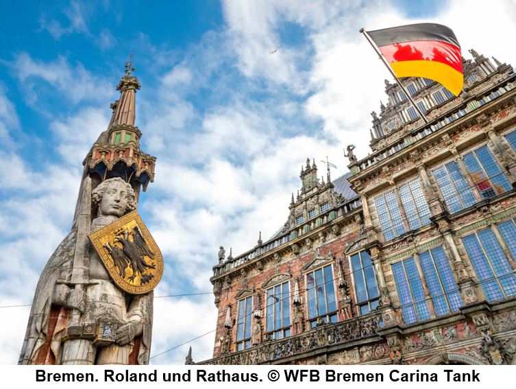 640_Bremen. Roland und Rathaus